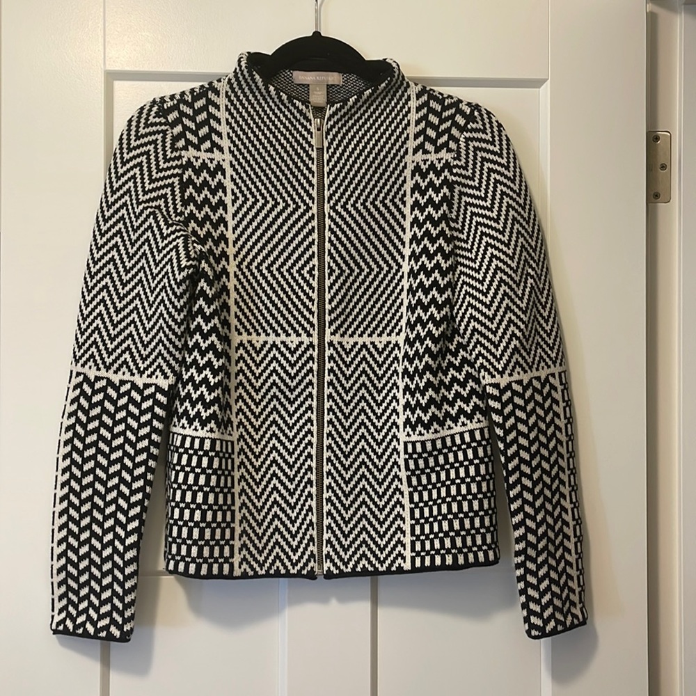 Banana Republic zip front sweater, size small